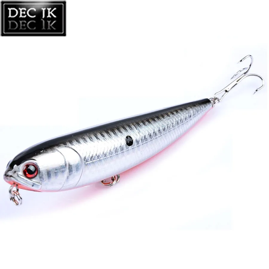Plastic Hard Floating Pencil Sea Fishing Lure Wobblers For Pike Trolling 1PCS Saltwater Fake Artificial Bait For Fishing Tackle (4)
