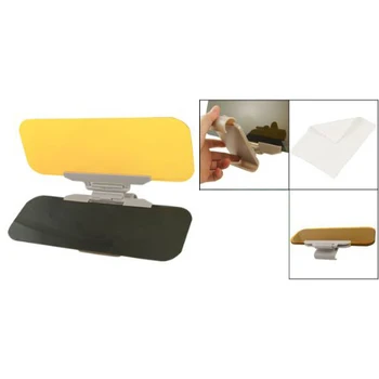 

EDFY Clear Yellow No Flip out Sun Visor Extender for Car Auto