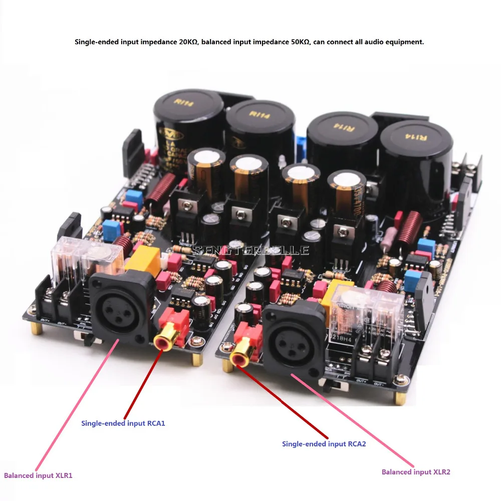 LM3886 полностью сбалансированный Мощность усилитель доска 120 Вт+ 120 Вт Hi-Fi стерео 2-х канальный готовой платы