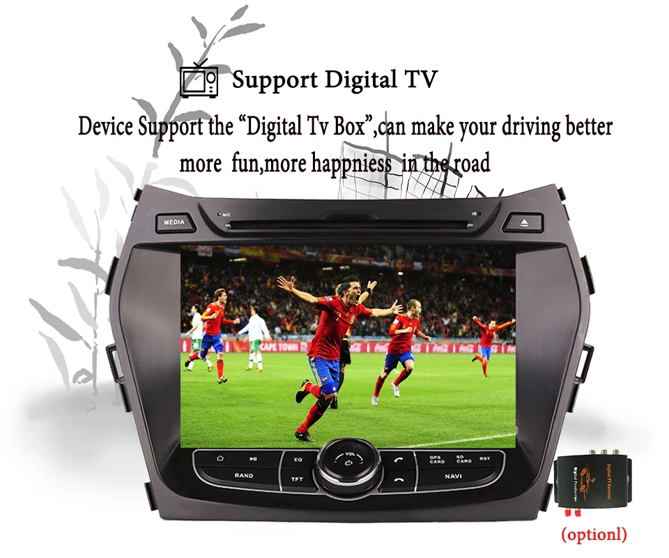 Clearance Android 9.0 car CD dvd for Hyundai IX45 Santa fe 2013 2014 2015 2016 2017 2018 car radio stereo navigation Audio video system 1