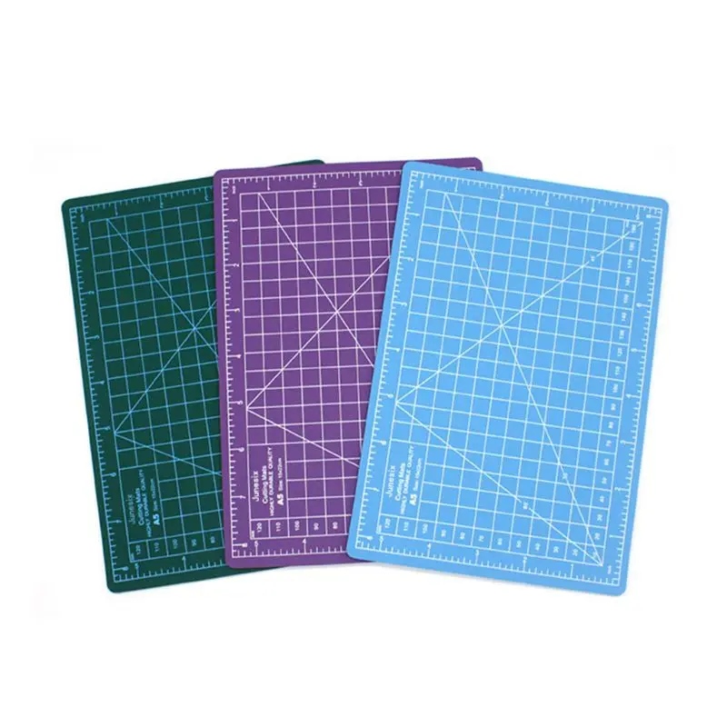 

A5 Cutting Board Manual Model Multi-Purpose Model Cutting Pad Rubber Stamp Engraving Pad Measuring Scale Board Random Color C26