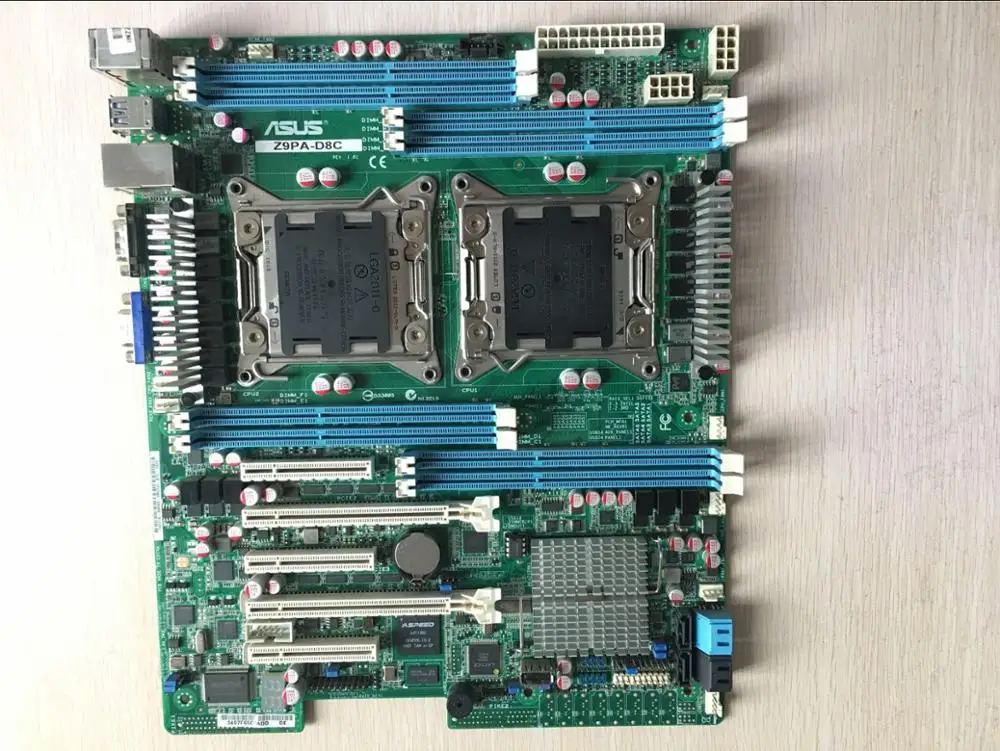 Оригинальный Серверная материнская плата для ноутбука ASUS Z9PA-D8C LGA 2011 DDR3 8 памяти