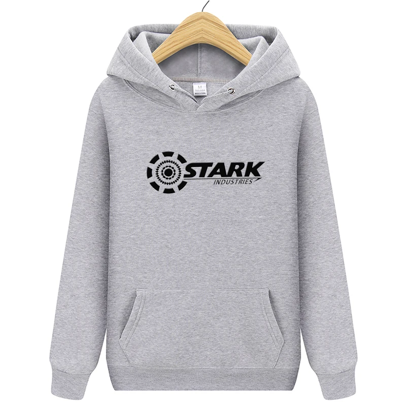 Новые Брендовые мужские толстовки STARK INDUSTRIES, зимние модные толстовки Kpop для мужчин и женщин, повседневные свободные толстовки Harajuku