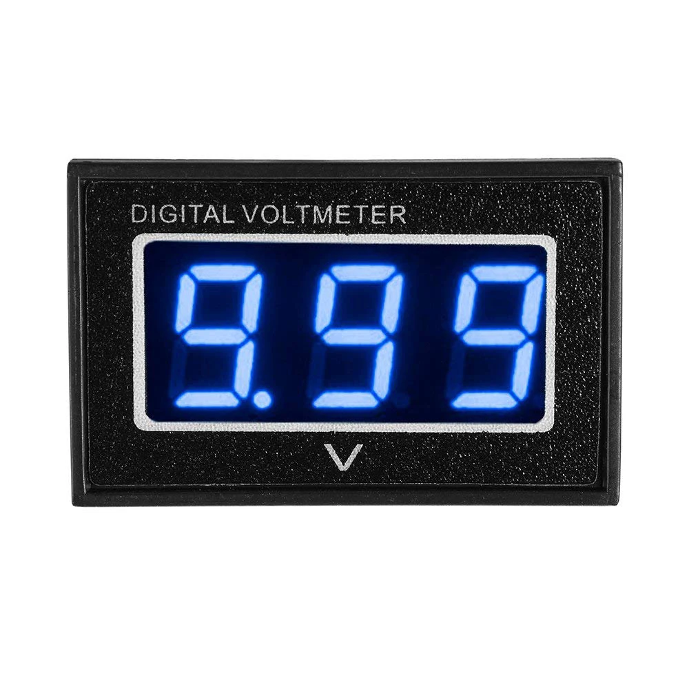

DC3-30V Waterproof Digital Voltmeter Blue LED Display 12V/24V Voltage Meter Gauge Panel Battery Volt Monitor Tester AD270+