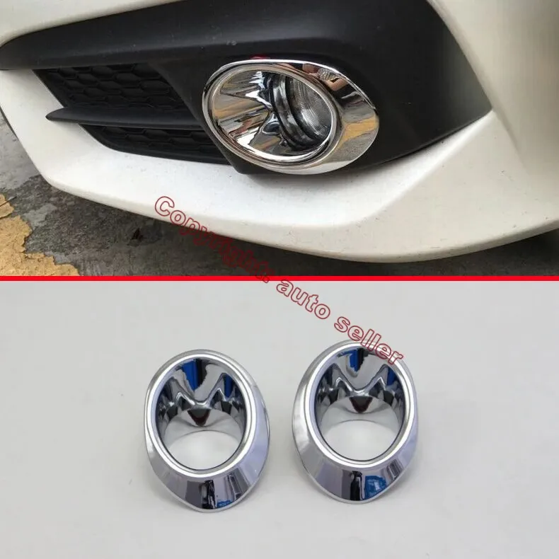 

ABS Chrome Front Fog Light Lamp Cover Trim For Honda Civic 2016 2017 Car Accessories Stickers W4