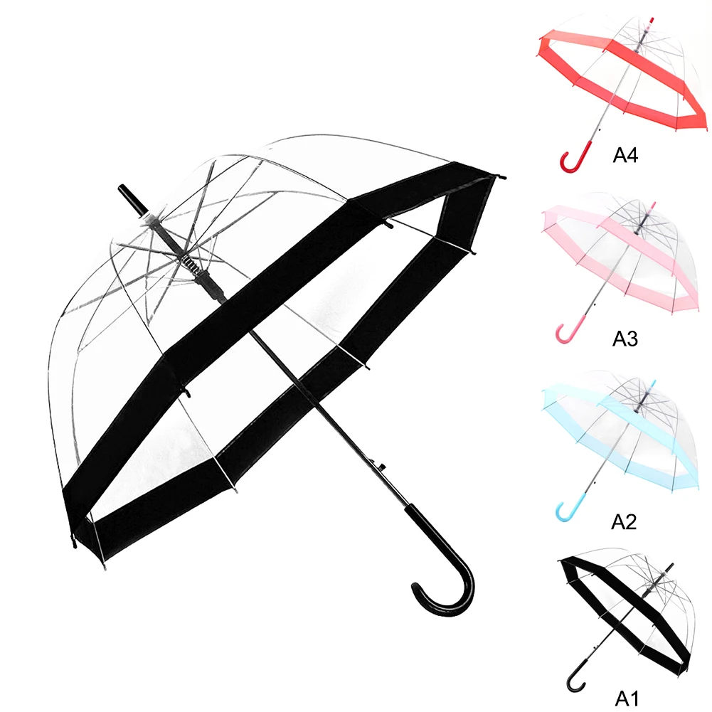 Прозрачный купол зонтик ветрозащитный прозрачный прогулочный гриб Зонты высокое качество Лидер продаж стильный зонтик