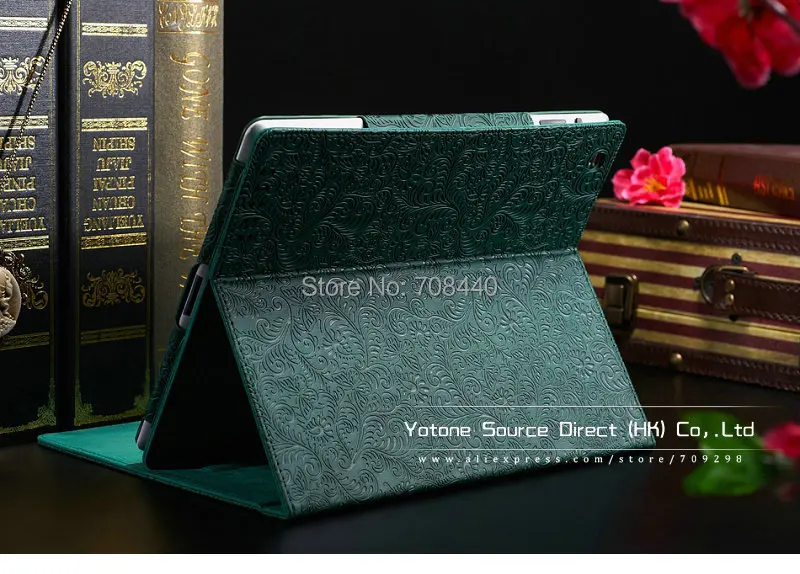 Phoenix Pattern Stand PU Leather case for ipad 3 4 2 New Luxury Smart Cover Smartcover iPad4 Flip Green Red Black YOTONE | Компьютеры и