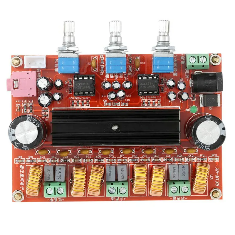 2.1 Channel Digital Power Amplifier Board 12V 24V Wide Voltage 2*50W