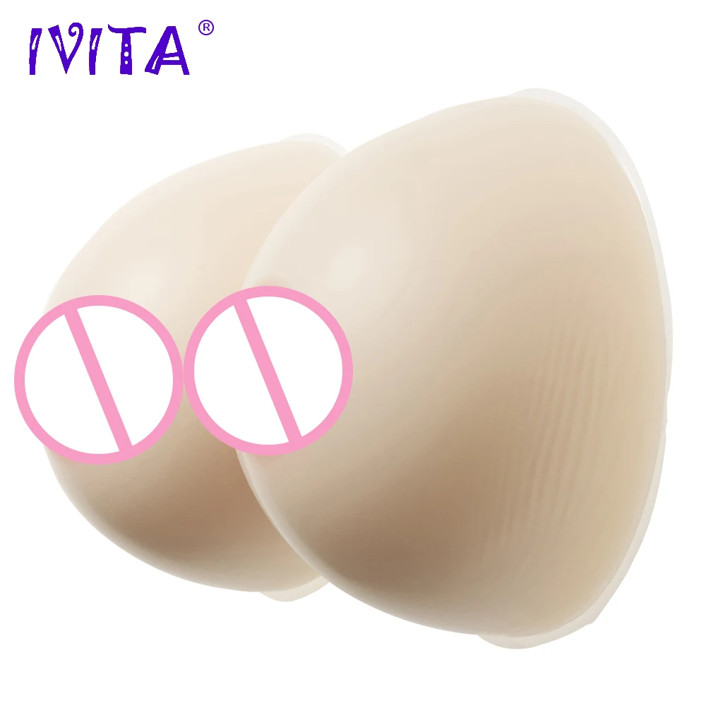 

IVITA 2400g Realistic Silicone Artificial Breast Forms False Fake Boobs Enhancer For Transvestite Shemale Drag Queen Ladyboy