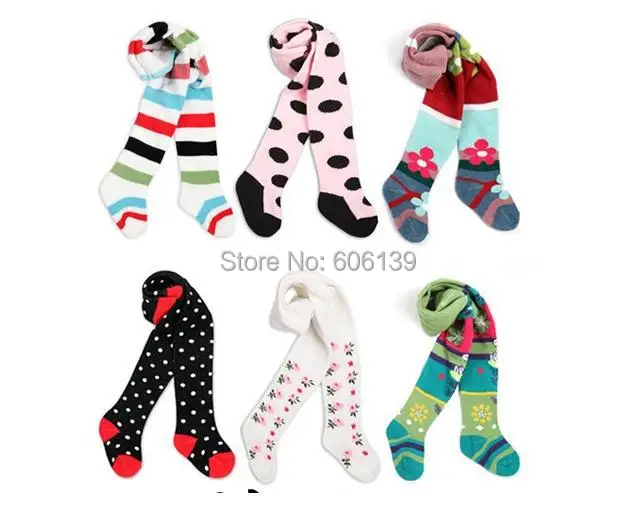 

3pcs/lot fashion Jacquard girls cotton panty hose ballet tights for baby kid's skinny pants 3-36month free shipping