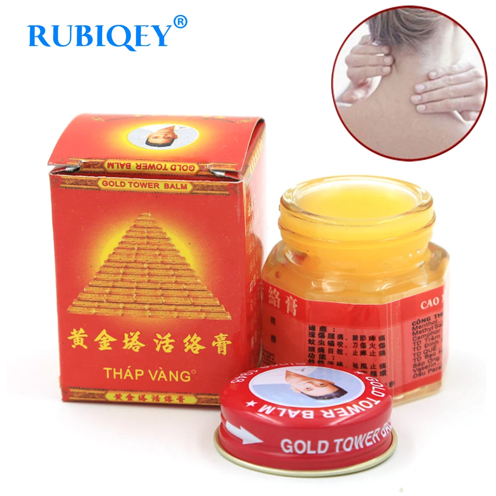 

Original Gold Tower Balm Ointment Painkiller Muscle Relieving Arthritis Joint Pain Soothe itch for Headache and Suffy Nose