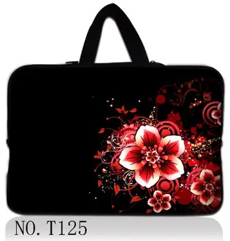 

Red Flower 16 inch 17" 17.3" 17.4" Neoprene Laptop Sleeve Bag Case Notebook Cover Pouch