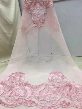 

African Lace Fabric 2019 Embroidered Nigerian Laces Fabric Bridal High Quality French Tulle Lace Fabric For Wedding XZXAP161