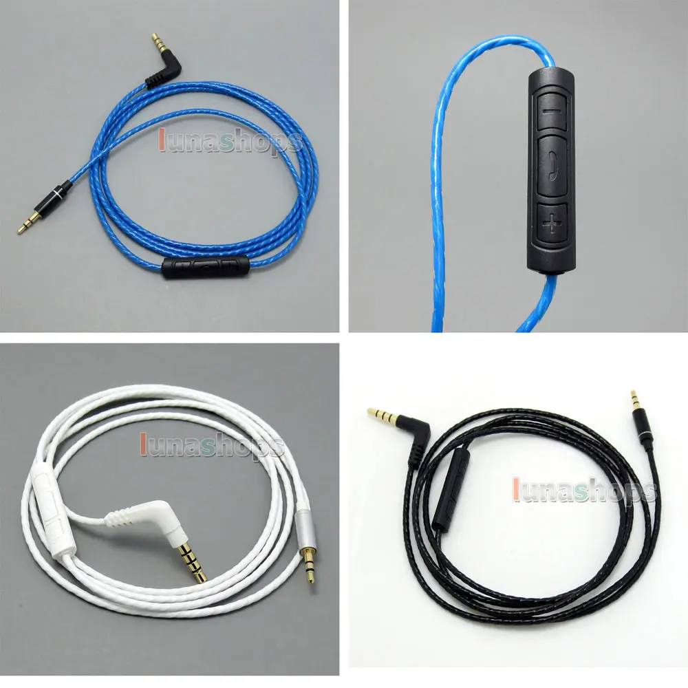 LN004929 3 5mm to 3 5 With Remote Control Headphone Cable For V MODA crossfade M 100 M 80 LP2 Ultimate Ears UE6000 UE9000
