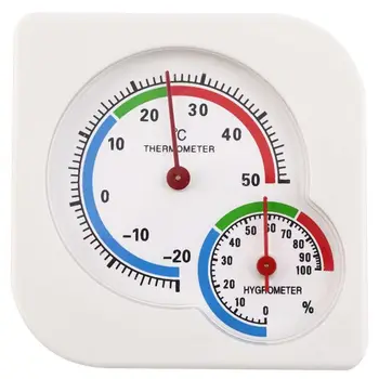

Classic WS-A7 Indoor Outdoor Mini Wet Hygrometer Humidity Thermometer Temperature Meter Mechanical Thermometer White
