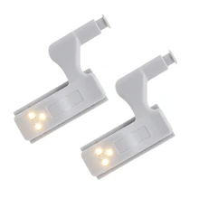 2 шт. универсальный шарнир светодиодный датчик свет шкаф лампа для кухонный шкаф Гостиная Дверь для кухонного шкафа, шкафа для одежды