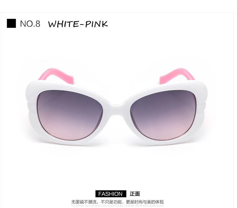 WtgwtQ 2018 New Children Sunglasses Kids Designer Cute Shades For Girls Boys Goggle Baby Glasses Oculos Infantil Sun glasses 25