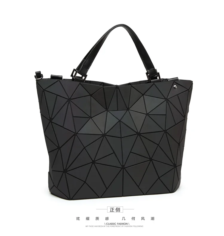 2017 Bao Bao bag Women Luminous sac baobao Bag Diamond Tote Geometry Quilted Shoulder Bags Laser Plain Folding Handbags bolso (18)