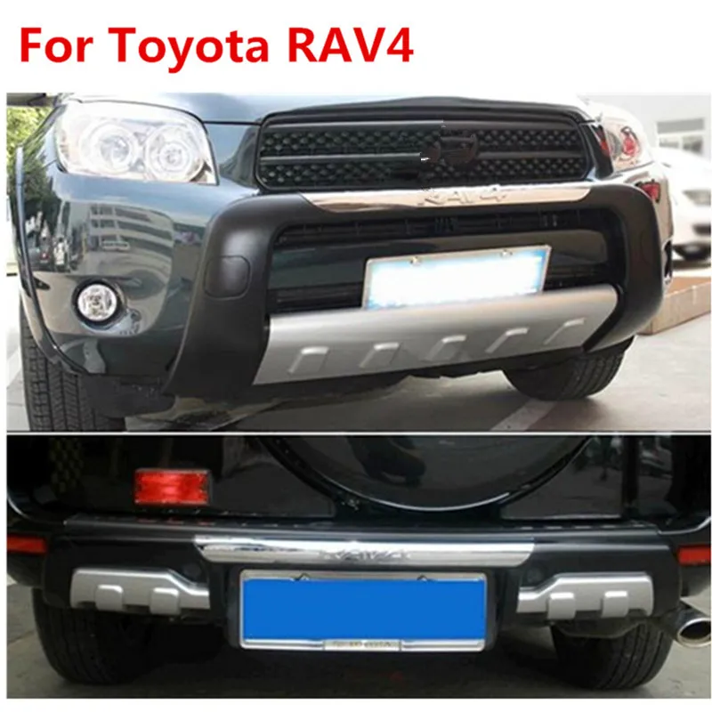 Front + rear bumper guard protection unids edge of the plate for TOYOTA