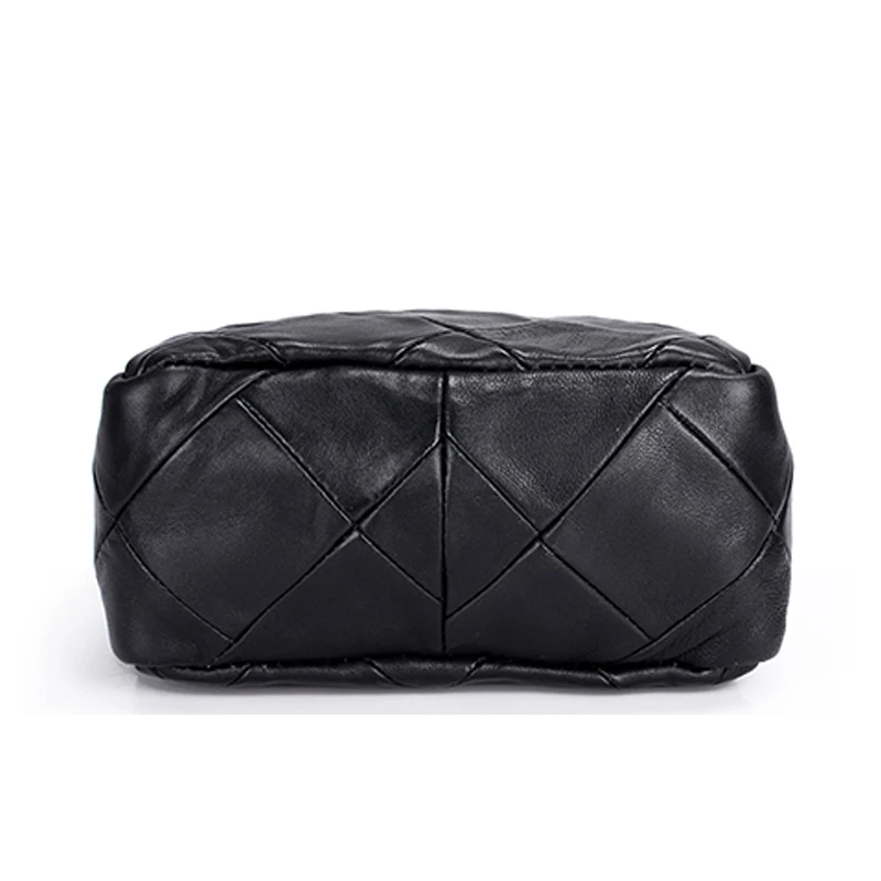 New Arrival Genuine Leather Women Crossbody Bag Patchwork Sheepskin Leather Shoulder Bag Chain Luxury Handbags Small Women Bags