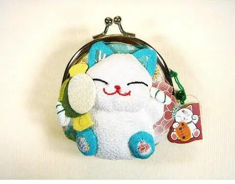 Милый японский стиль Lucky Cat различные изображения Zero кошелек ткань монета Puses сумка для женщин студенческий подарок