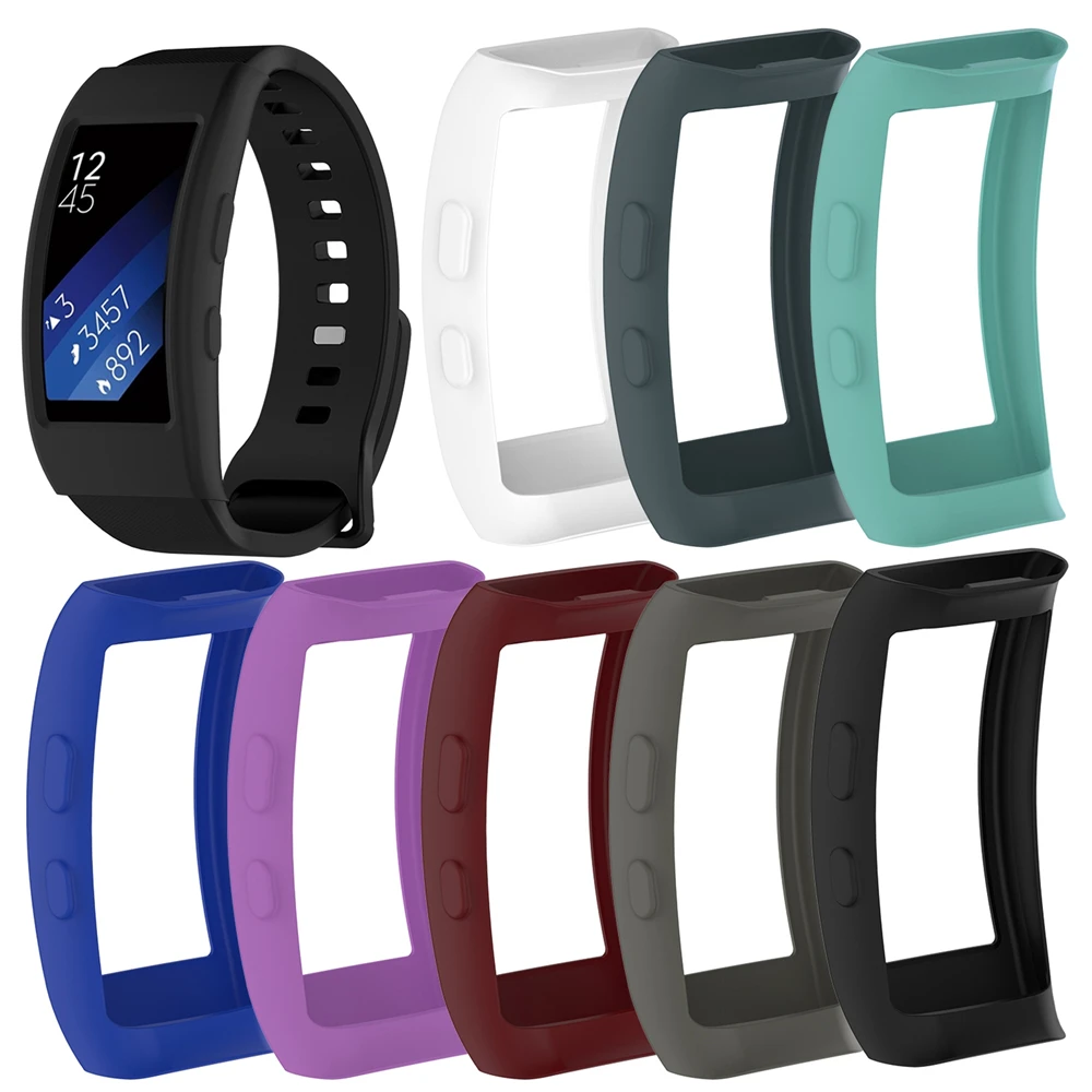 

Silicone Protective Case Cover Shell for Samsung Gear Fit2 SM-R360 Fit2 Pro SM-R365 Smart Fitness Band Smartwatch Accessories