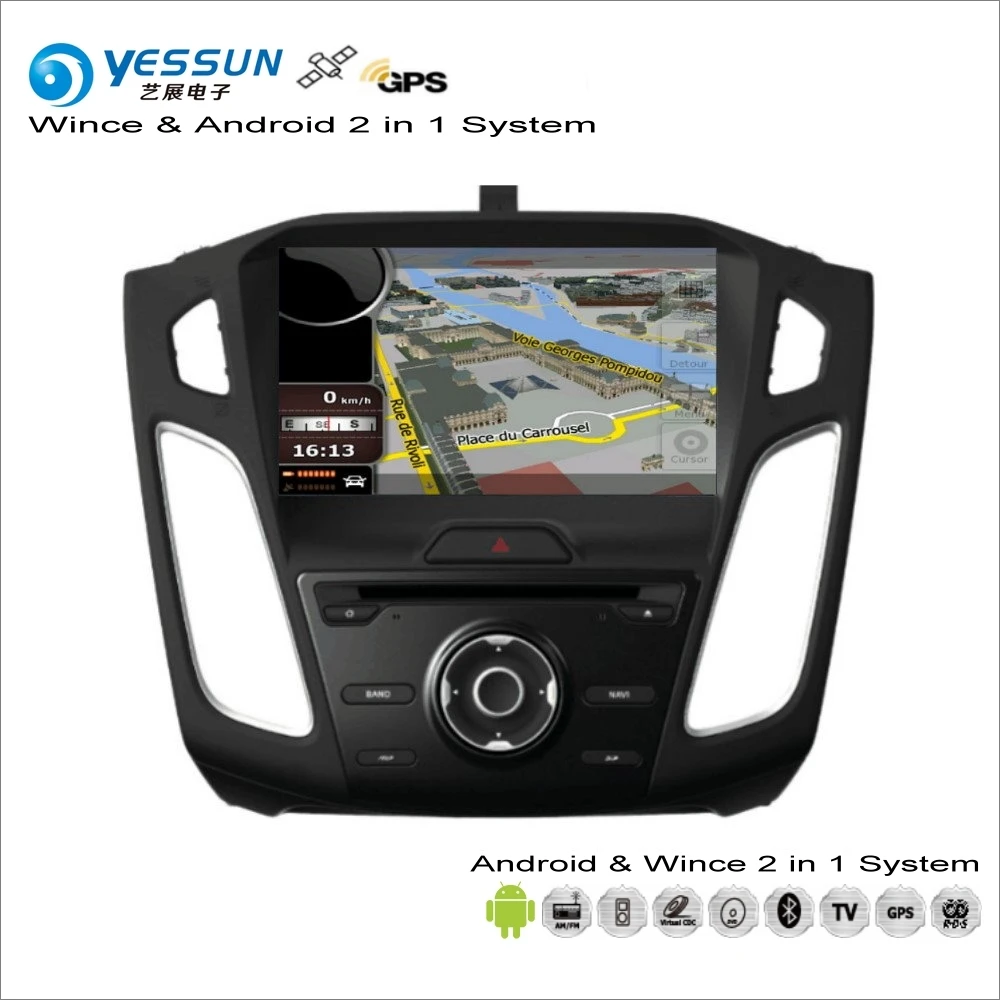 

YESSUN For Ford For Focus 2015~2017 Car Android Multimedia Radio CD DVD Player GPS Navi Map Navigation Audio Video Stereo System