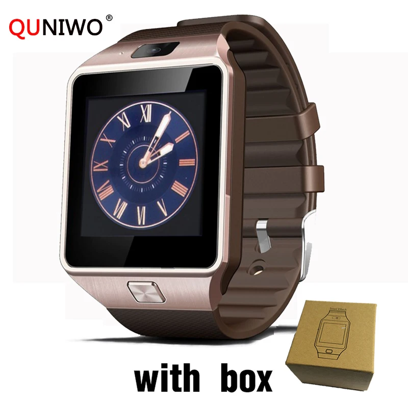 

QUNIWO DZ09 Smart Watch Digital Wrist with Men Bluetooth Electronics SIM Card Sport Smartwatch camera For iPhone Android Phone