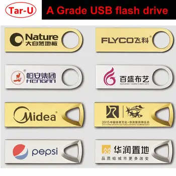 

Free logo engraved:1pcs 32GB USB pendrive A grade quality real capacity metal usb flash drive with logo engraved