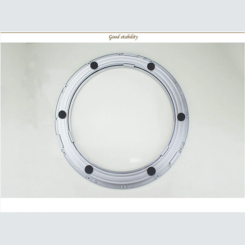 HQ RB01 40CM ABS Plastic Lazy Susan Rotary Base Dining Swivel Turntable with Bearing Balls and Frosted Surface