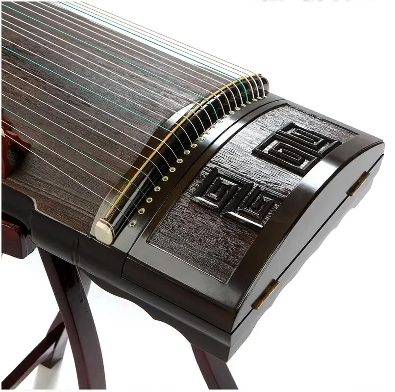 Профессиональный 21 струны китайский zither высокое качество платан древесины guzheng Профессиональный тисненый тонкий nanmu твердая оправа под дерево zither