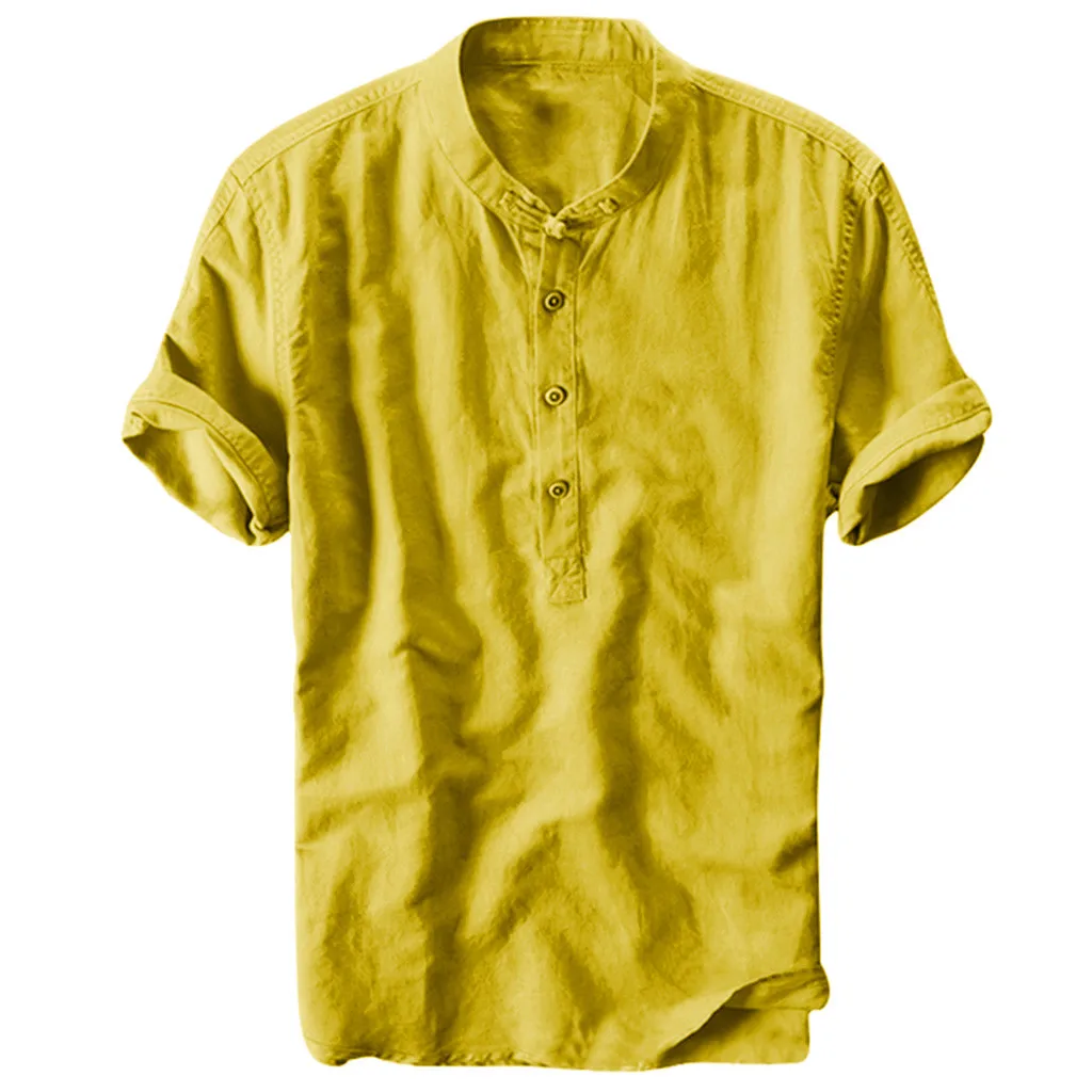 Летняя мужская крутая и тонкая дышащая рубашка с воротником, окрашенная, градиентная хлопковая рубашка, Мужская одежда, мягкая удобная мужская рубашка