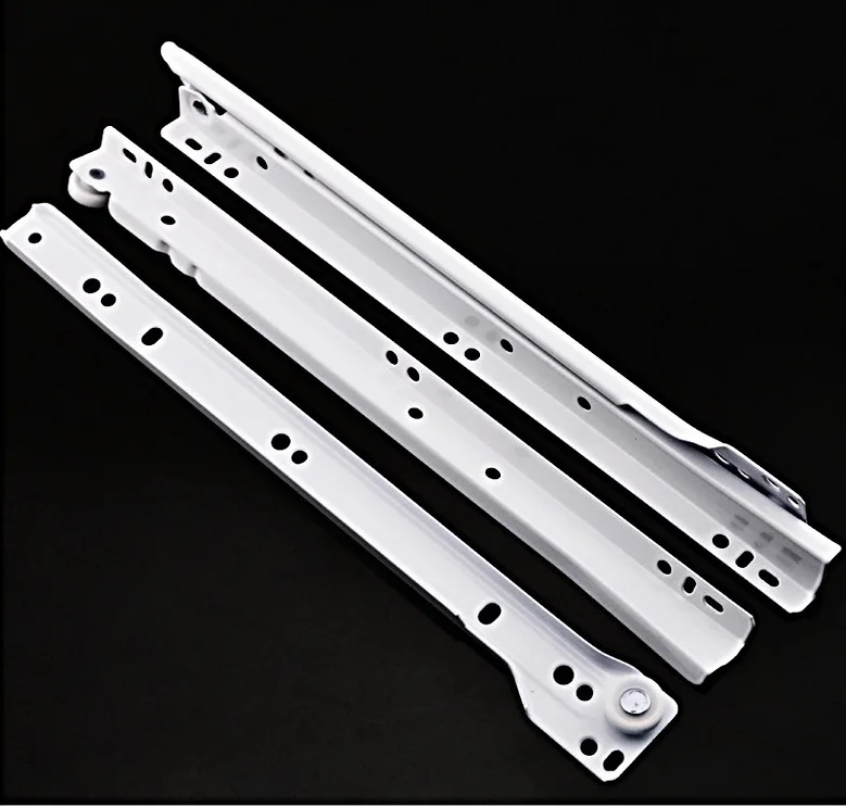 

20" 50CM Premintehdw Epoxy Coated Slides 3/4 Extension Self Closing Euro Style Furniture Drawer Slide
