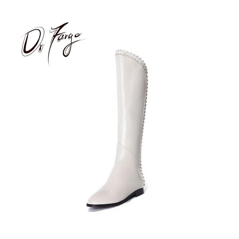 flat gogo boots