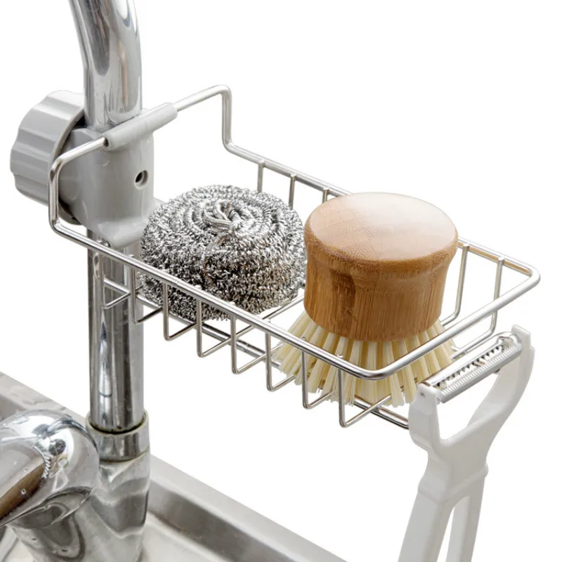 Household Kitchen Free Punching Sink Storage Rack Faucet Rack Rag