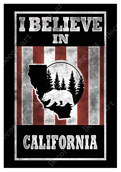 Американская California Sonoma Pop карта путешествия холст картины винтажный настенный