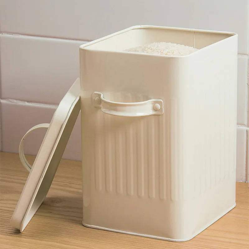 

Kitchen Bathroom Storage Organizer Box 10L Simple Romangrain Version Rice Bucket Storage Rice Grain Miscellaneous Grain Storage