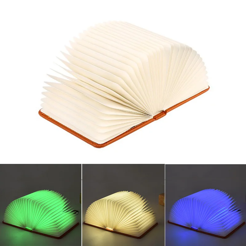 

Book Lamp LED Night Light Folding Lamps USB Rechargeable Booklight Table Desk Decor CLH@8