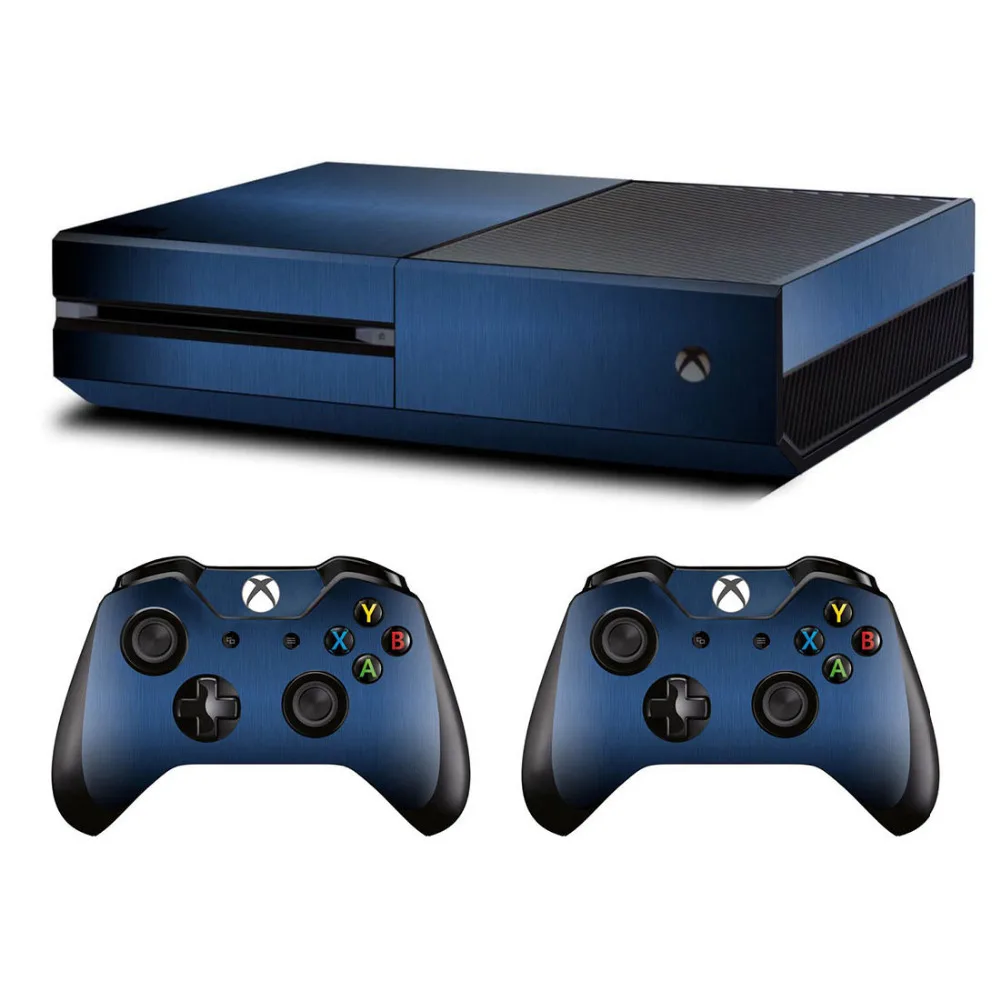 Металлическая матовая наклейка для консоли Microsoft Xbox One Kinect и 2 контроллера