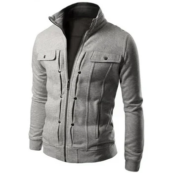 

ZOGAA New Arrival 2019 Rivet Decoration Long Sleeve Collar Men's Jackets Casual Korean Slim Fit Thin Male Jacket Brand Overcoat