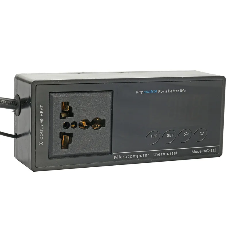 Цифровой micorcomputer термостат 220 В АС Plug самогон Температура контроллер отопления охлаждения комнаты пивоварения