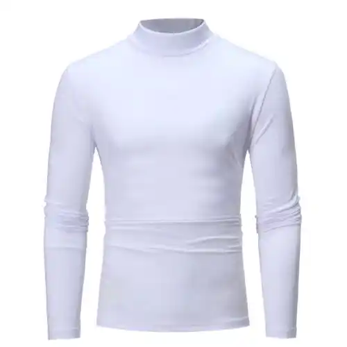 polera hombre cuello alto