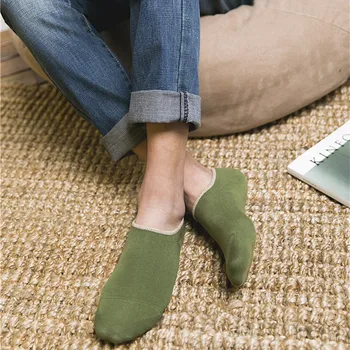 

ZDL-359 Cotton Print Short Invisible Socks Men's No Show Socks 20 pairs