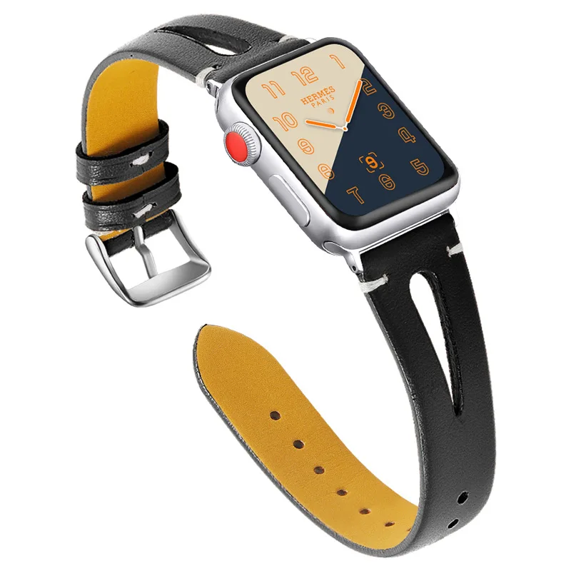 

ASHEI Leather Slim Elegant Strap For Apple Watch 4 Band 40MM 38MM 44MM 42MM Women Replacement Bands For iWatch Series 4 3