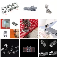 Новинка, Лидер продаж, аксессуары для бытовой швейной машины, набор прижимных лапок для ног, набор для подгибки ног, запасные части для Brother Singer Janome, 1 шт