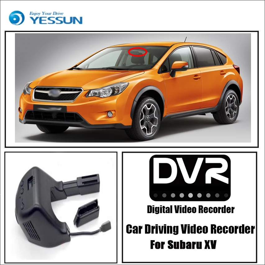 Мини видеорегистратор YESSUN для Subaru XV управление через приложение Wi Fi Novatek 96658|dash
