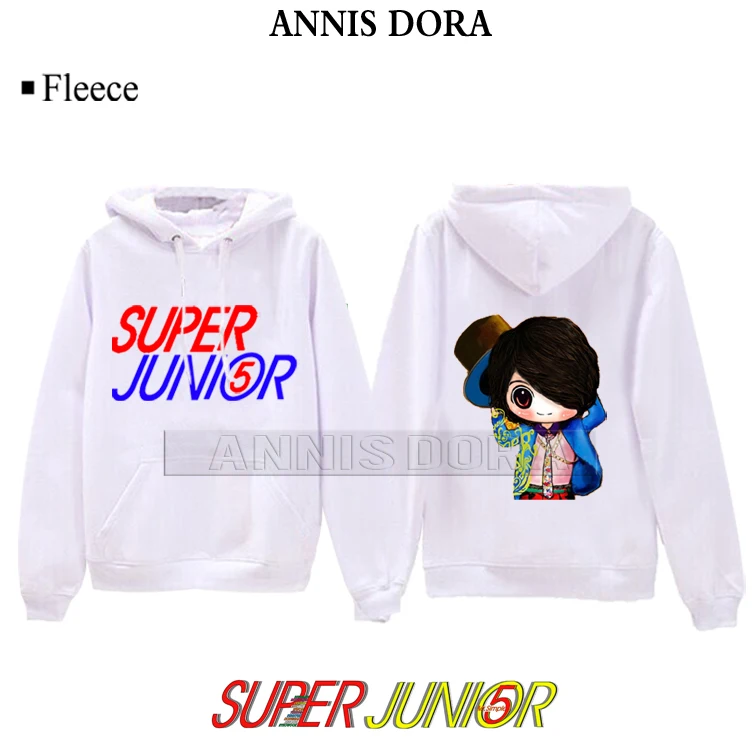 Super Junior SJ heechul Donghae Eunhyuk kyuhyun leeteuk 5TH Logo Hoodie