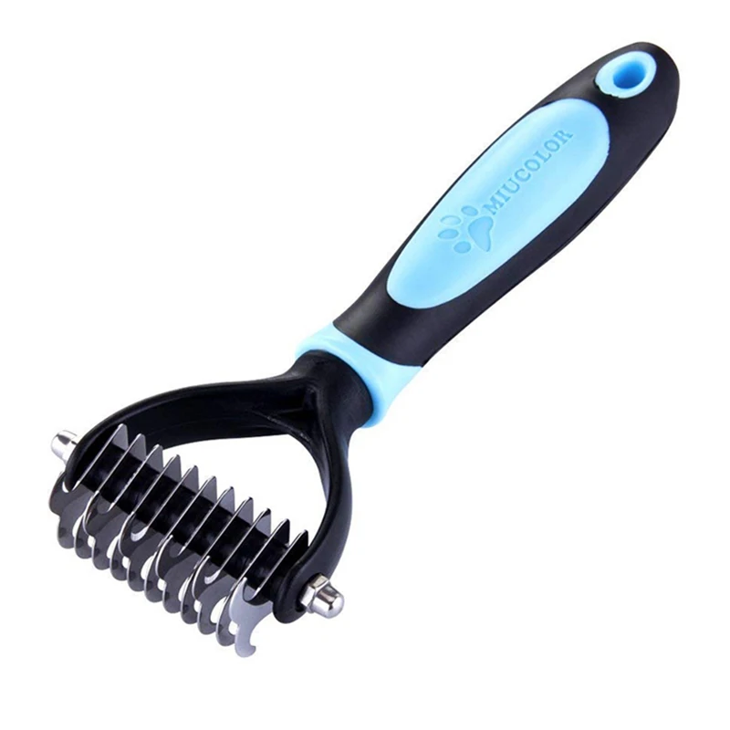 

11 Teeth Pet Comb Grooming Undercoat Rake For Dog And Cat Pet Hair Remover Brush Size S/L