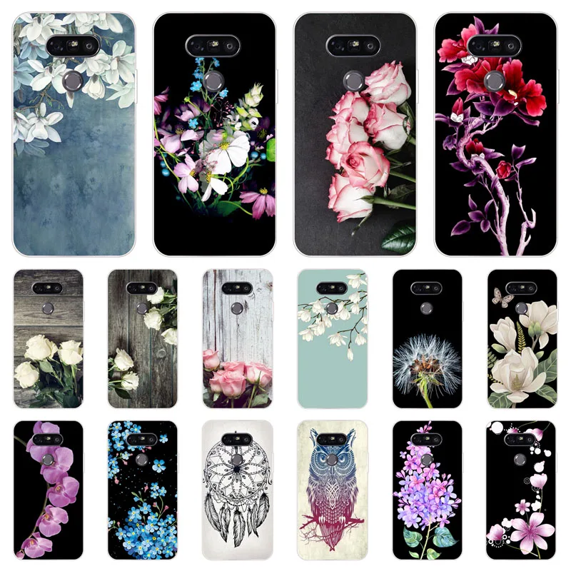 

for LG G5 Case,Silicon Popular flowers Painting Soft TPU Back Cover for LG G5 SE H850 H840 protect Phone cases