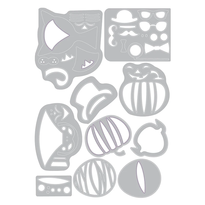 

2019 DIY New Layer Metal Cutting Dies and Scrapbooking For Paper Making Hip Haunts Halloween Embossing Frame Card Dies Set
